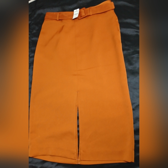 Classy rustic orange skirt, Size 4, brand new! - Picture 2 of 5
